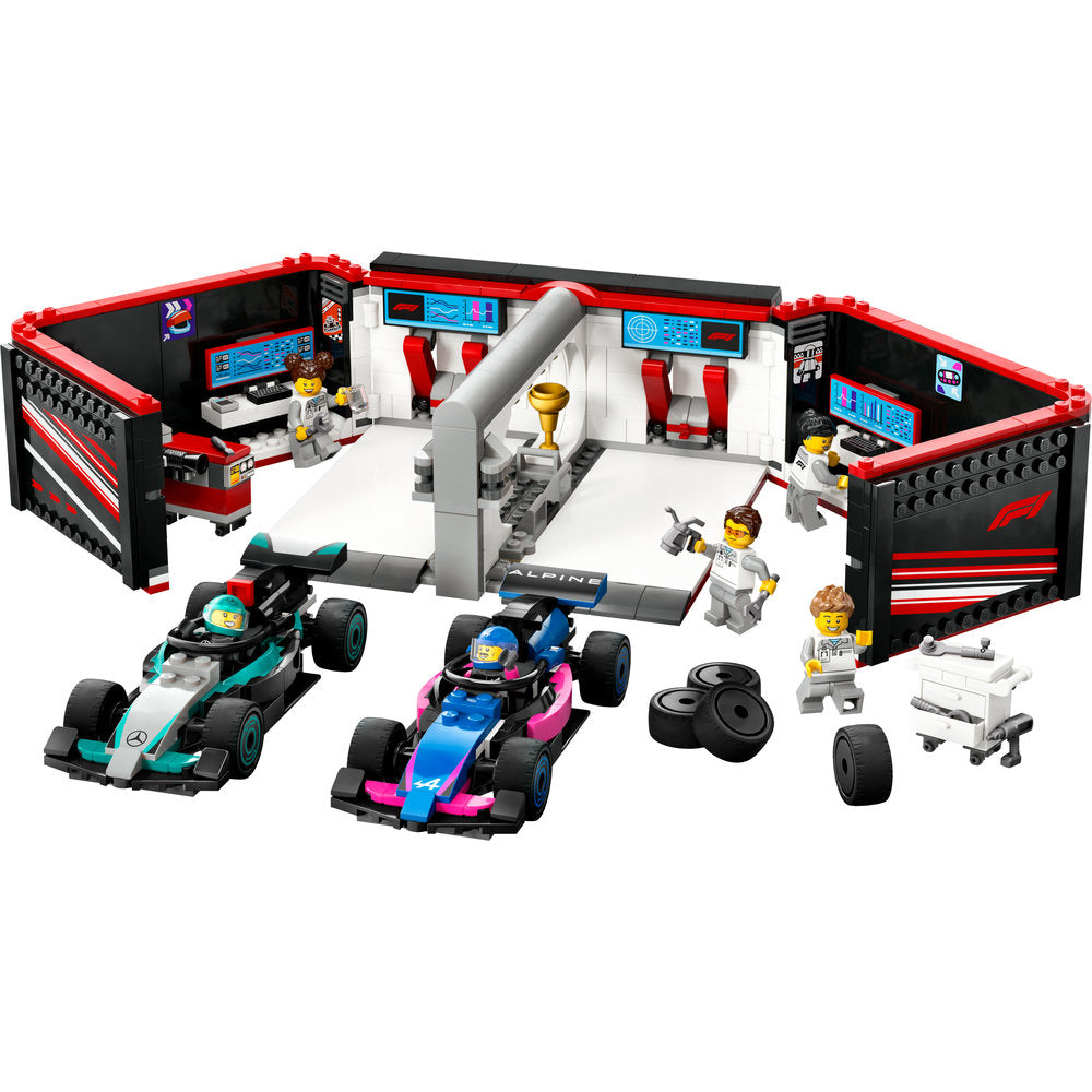 60444 F1 Garage & Mercedes-AMG & Alpine Cars (Certified) LEGO City