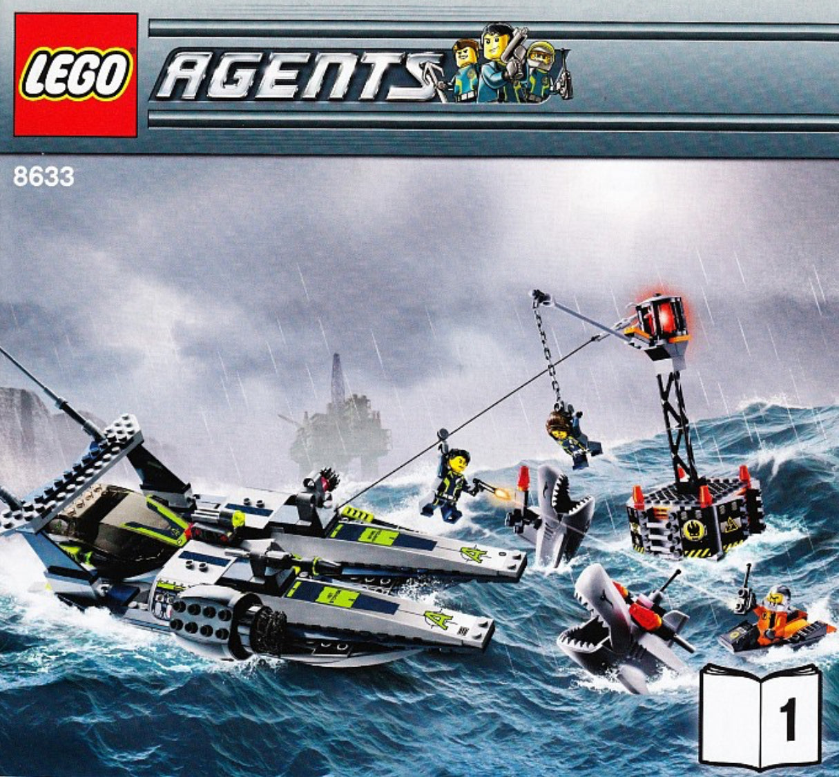 8633-C Mission 4 Speedboat Rescue (Certified) LEGO Agents