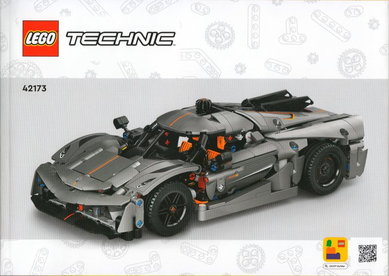 42173 Koenigsegg Jesko Absolut Grey Hypercar (Used) LEGO TECHNIC