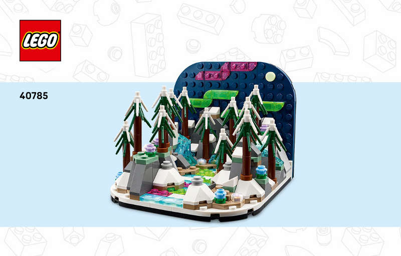 40785 Northern Lights Diorama (Used) LEGO Promotional