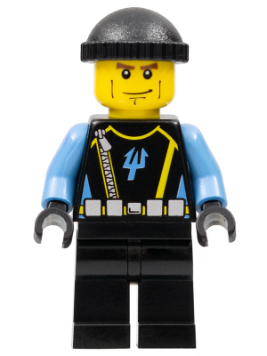 Aquaraider Diver 4 - Black Knit Cap (aqu027)