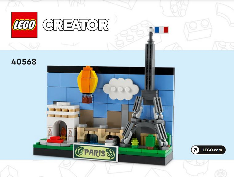 40568 Paris Postcard (Used) LEGO Creator