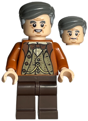 Horace Slughorn - Dark Orange Jacket, Dark Tan Vest (hp171)