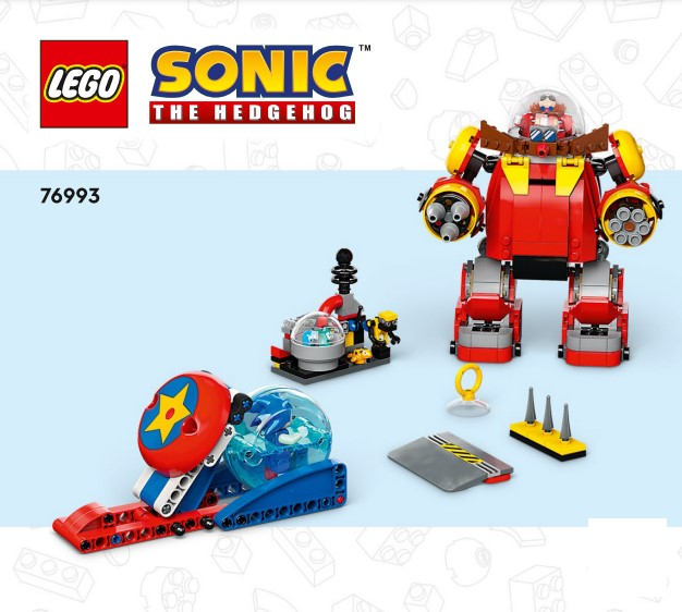 76993 Sonic vs Dr Eggman's Death Egg Robot (Certified) LEGO Sonic