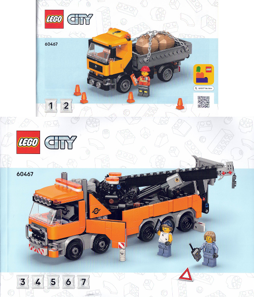 60467 Heavy-Duty Recovery Tow Truck with Crane (Used) LEGO City