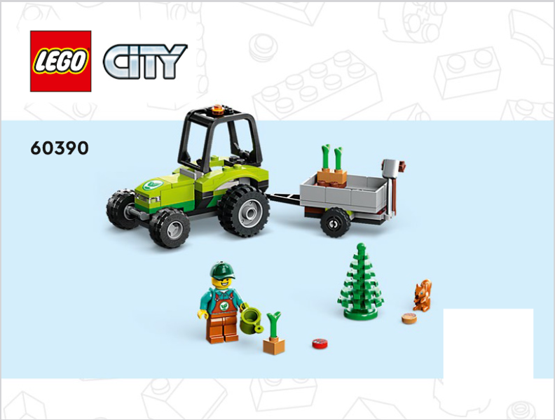 60390 Park Tractor (Used) LEGO City