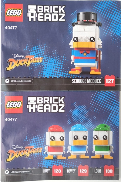 40477 Scrooge McDuck, Huey, Dewey & Louie (Certified) LEGO BrickHeadz