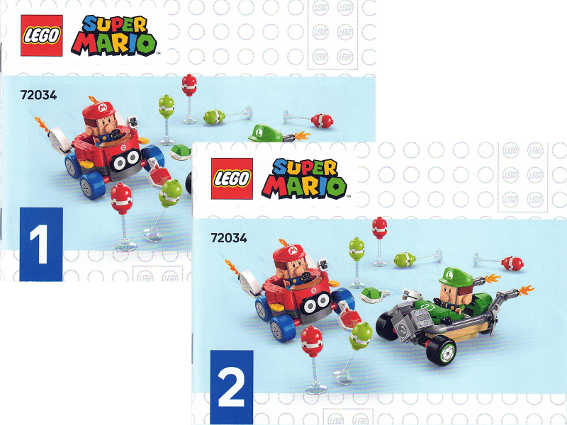 72034 Mario Kart - Baby Mario vs. Baby Luigi (Used) LEGO Super Mario