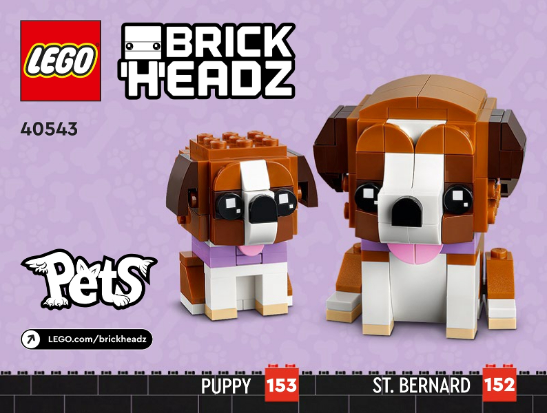 40543 St. Bernard (Used) LEGO BrickHeadz
