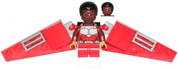 Falcon - Red, Brick Built Wings (sh0642)