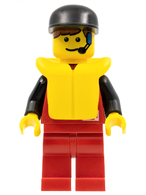 Divers - Control 1, Red Legs, Black Cap, Life Jacket (div007)