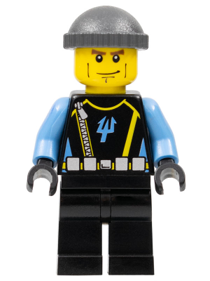 Aquaraider Diver 4 - Dark Bluish Gray Knit Cap (aqu018)