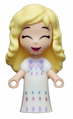 Elsa - Micro Doll, White Dress (dp111)