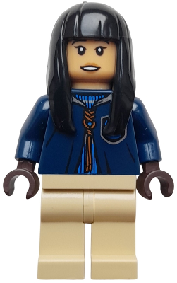Cho Chang - Dark Blue Ravenclaw Quidditch Robe over Sweater, Tan Legs (hp537)