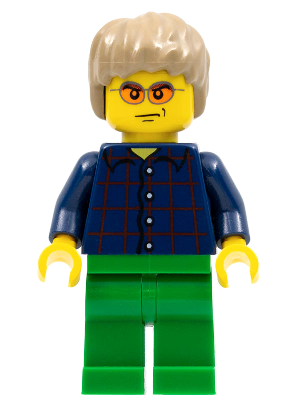LEGO Brand Store Male, Plaid Button Shirt (no back printing) {Manchester} (tls064)
