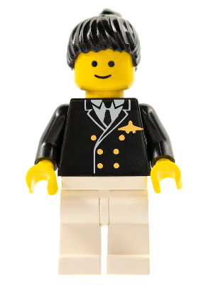 Airport - Pilot, White Legs, Black Ponytail Hair (air020)