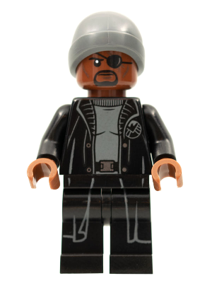 Nick Fury - Dark Bluish Gray Beanie (sh0758)