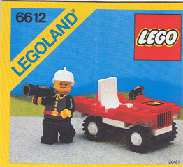 6612 Fire Chief's Car (Certified) LEGO Town