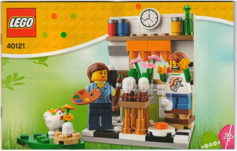 40121 Painting Easter Eggs (Used) LEGO Seasonal