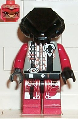 UFO Zotaxian Alien - Red Pilot with Plain Black Helmet (Chamon) (sp047)