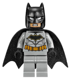 Batman, Medium Nougat Face, Light Bluish Gray Suit (sh0531)