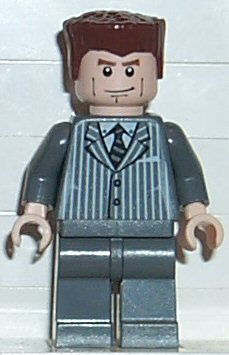 Harry Osborn 2, Dark Bluish Gray Suit Torso, Dark Bluish Gray Legs (spd022)