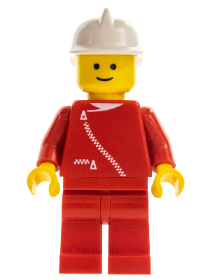 Jacket with Zipper - Red, Red Legs, White Fire Helmet (boat002)