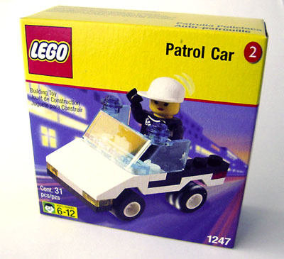 1247 Police Patrol Car (Retired) LEGO Town