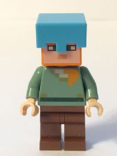 Alex - Reddish Brown Legs, Medium Azure Helmet (min019)
