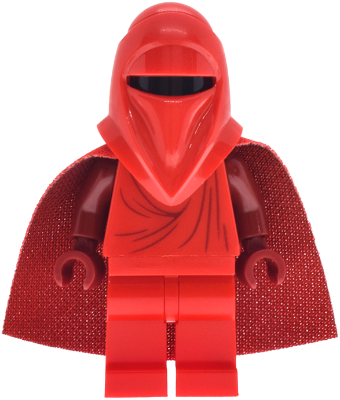 Imperial Royal Guard - Dark Red Arms and Hands, Torso Creases on Front and Back, Spongy Cape (sw1478)