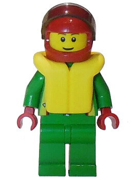 Octan - Green Jacket with Pockets, Brown Eyebrows, Thin Grin (cty0002)