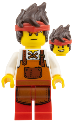 Kai - Blacksmith, Dark Orange Apron (njo1008)