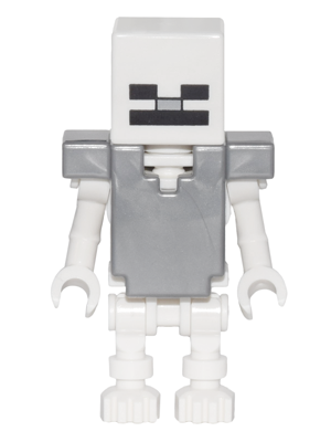 Skeleton, Minecraft - Flat Silver Armor
