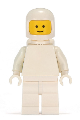 Classic Space - White with Air Tanks, Torso Plain (sp128)