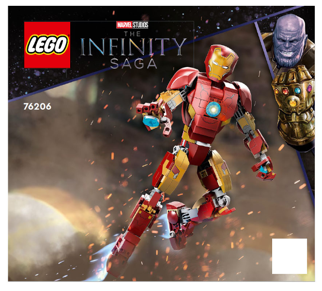 76206 Iron Man Figure (Certified) LEGO Super Heroes