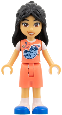 Friends Liann - Coral Outfit with Raccoon and Christmas Lights (frnd0856)