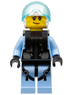 Sky Police - Jet Pilot, Female with Neck Bracket (for Parachute) (cty1000)