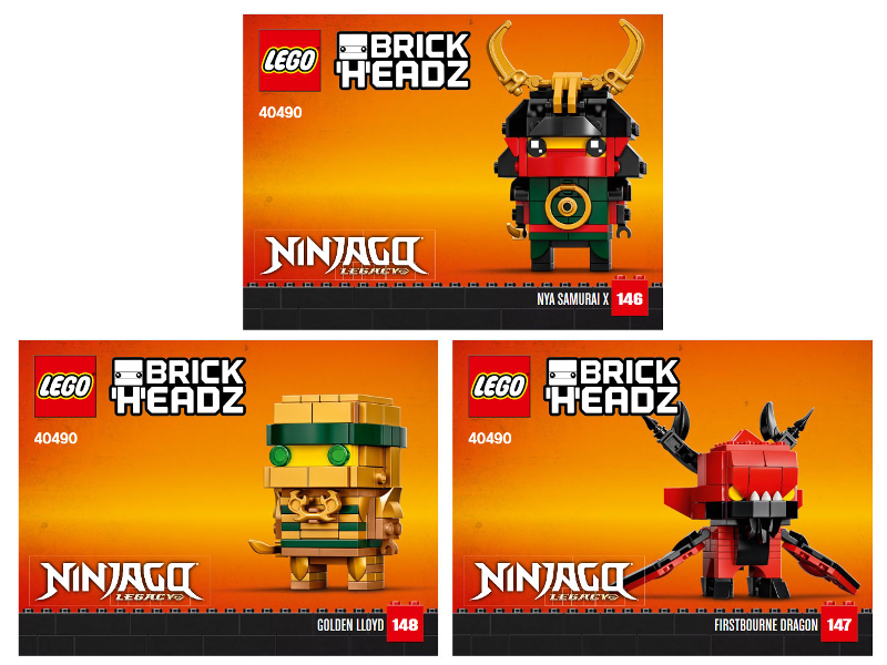 40490 Ninjago 10th Anniversary BrickHeadz (Certified) LEGO BrickHeadz
