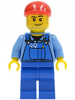 Farm Hand, Blue Overalls, Short Bill Cap (cty0134a)