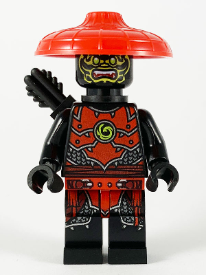 Stone Army Scout, Yellow Face, Black Quiver (njo0580)