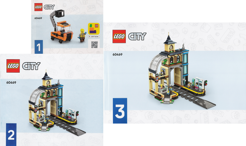 60469 Central Train Station (Used) LEGO City