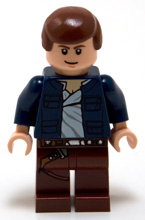 Han Solo, Reddish Brown Legs with Holster Pattern, Open Jacket (sw0290)