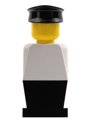 LEGOLAND - White Torso, Black Legs, Black Hat (old024)