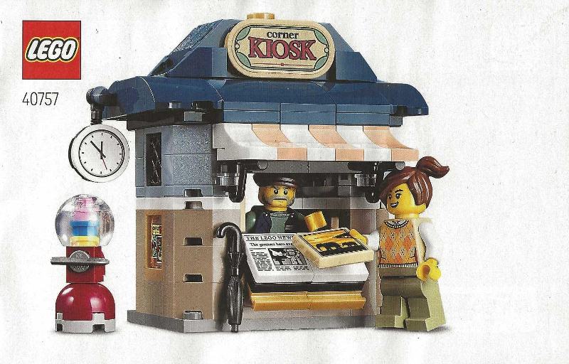 40757 Corner Kiosk (Used) LEGO Icons