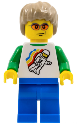 LEGO Brand Store Male, Classic Space Minifigure Floating (no back printing) {Sheffield} (tls068)