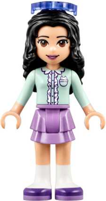 Friends Emma - Medium Lavender Layered Skirt, Light Aqua Top, Sunglasses (frnd0238)