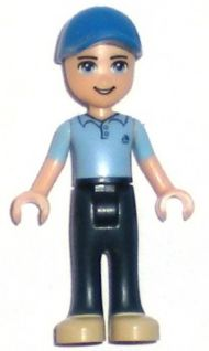 Friends Andrew - Dark Blue Trousers, Medium Blue Polo Shirt, Blue Cap (frnd0066)