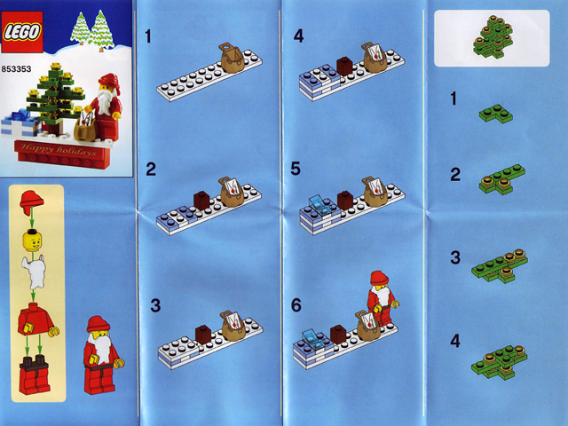 853353 Holiday Scene Magnet (Used) LEGO Seasonal