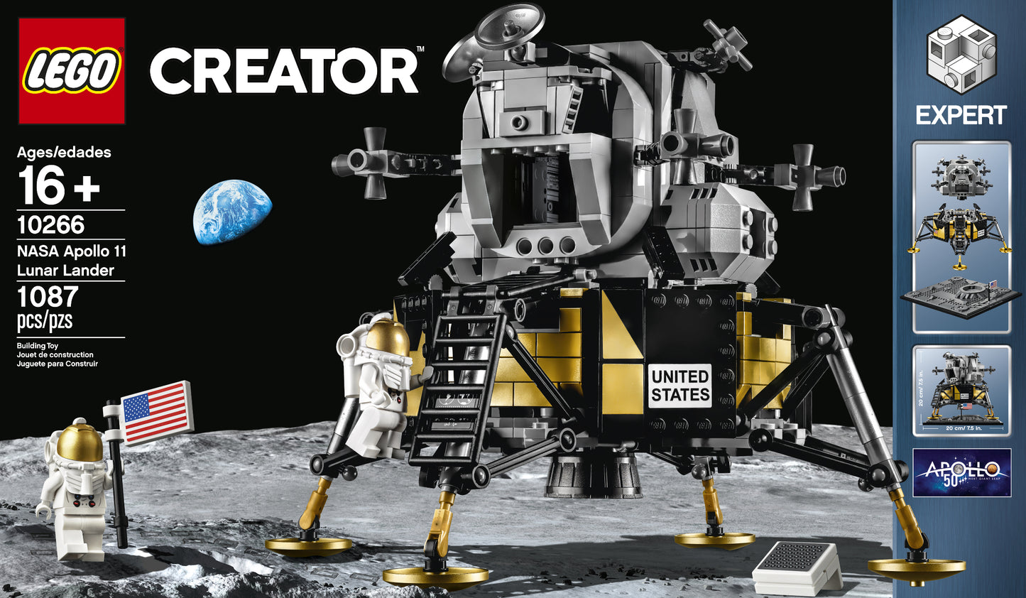 10266-1 NASA Apollo 11 Lunar Lander (Retired) LEGO Creator Expert