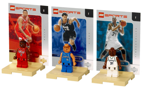 3566 NBA Collectors #7 - Jalen Rose, Kevin Garnett, Predrag Stojakovic (Certified) LEGO Sports
